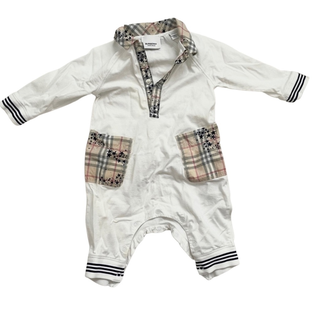Burberry 9 Month onesie outfit for baby / toddler boy